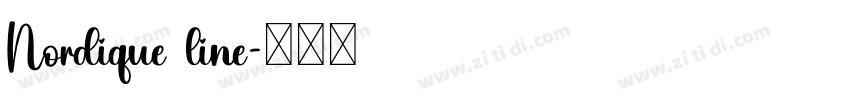 Nordique line字体转换